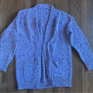 Source Unknown Multicolor Speckled Cardigan